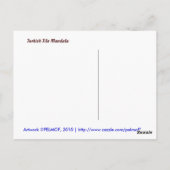 Mandala Postkarte (Rückseite)