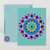 Mandala Postkarte (Vorne/Hinten)