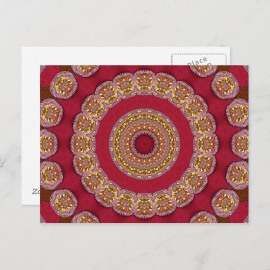 Mandala Postkarte (Vorne/Hinten)