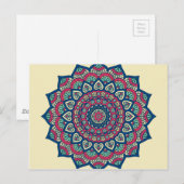Mandala Postkarte (Vorne/Hinten)