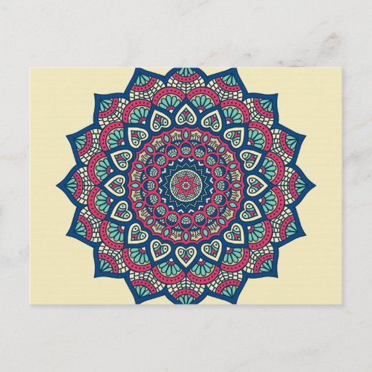 Mandala Postkarte (Vorderseite)