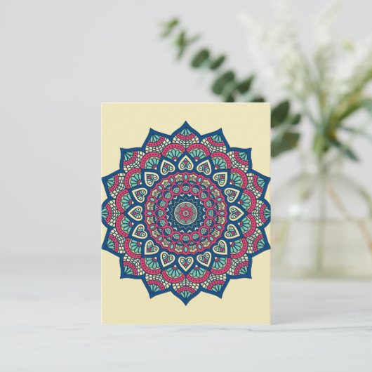 Mandala Postkarte (Stehend Vorderseite)