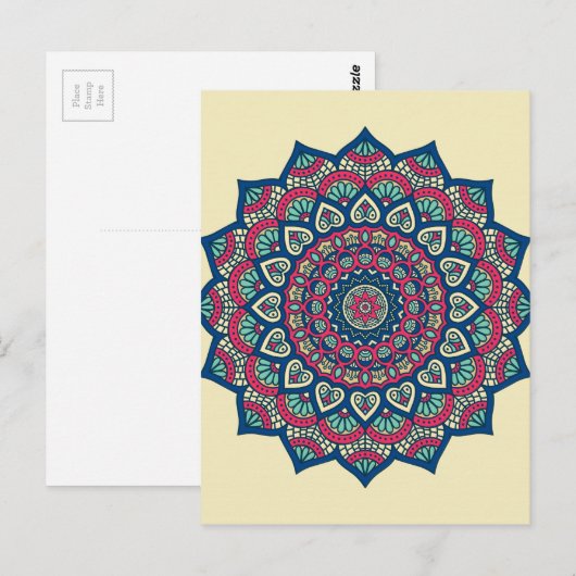 Mandala Postkarte (Vorne/Hinten)