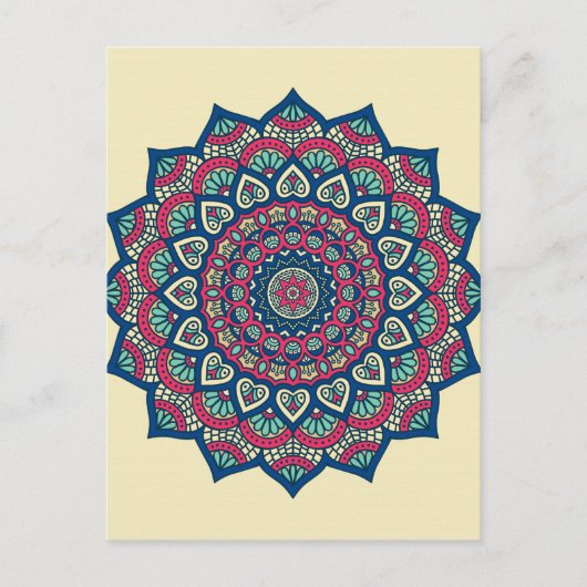 Mandala Postkarte (Vorderseite)
