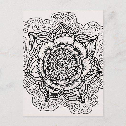Mandala Postkarte (Vorderseite)