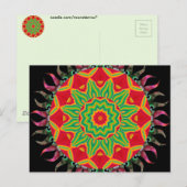 Mandala Postkarte (Vorne/Hinten)