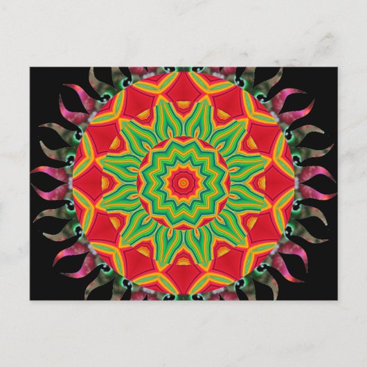 Mandala Postkarte (Vorderseite)