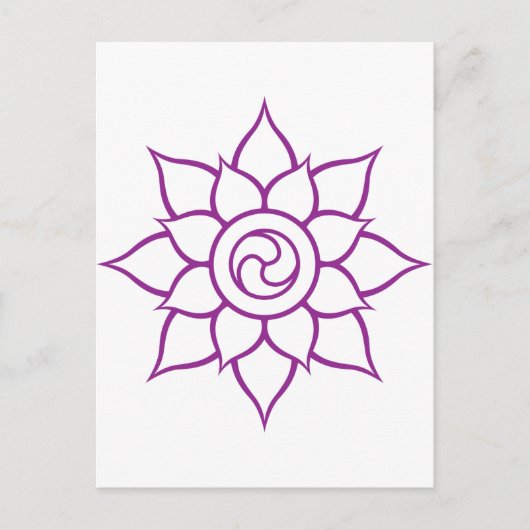 Mandala Postkarte (Vorderseite)