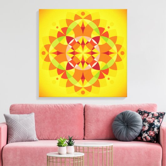 Mandala Prana Leinwanddruck (Insitu (Wohnzimmer))