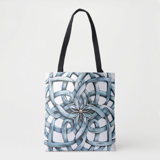 Mandala Print Design Tote Bag Tasche (Vorderseite)