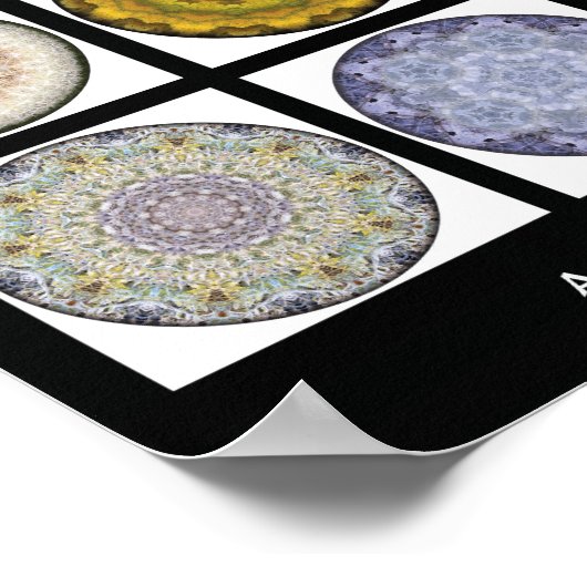 Mandala print - "Ein Jahr der Mandalase 2009" Poster (Ecke)