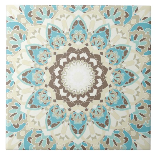 Mandala Print Tile Fliese (Vorderseite)