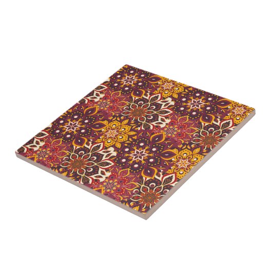 Mandala Print Tile Fliese (Seite)