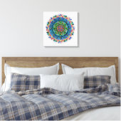 Mandala Prisma Leinwanddruck (Insitu (Schlafzimmer))