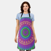 Mandala Psychedelic Trippy Retro Hippie Schürze (Getragen)