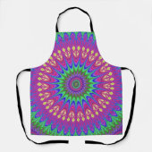 Mandala Psychedelic Trippy Retro Hippie Schürze (Vorderseite)