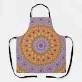 Mandala Psychedelic Trippy Retro Hippie Schürze (Vorderseite)