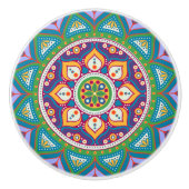Mandala Pull Keramikknauf (Vorderseite)