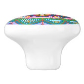 Mandala Pull Keramikknauf (Seitenansicht)