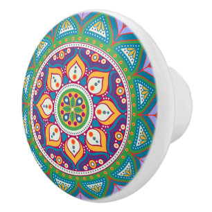 Mandala Pull Keramikknauf