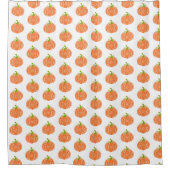 Mandala Pumpkin Duschvorhang (Vorderseite)