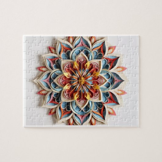 Mandala Puzzle, 8 Zoll x 10 Zoll, 110 Stück Puzzle (Horizontal)