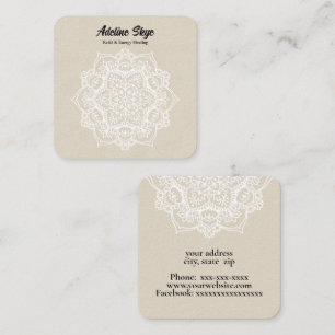 Mandala Quadratische Visitenkarte
