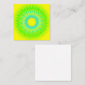 Mandala Quadratische Visitenkarte (Vorne/Hinten)