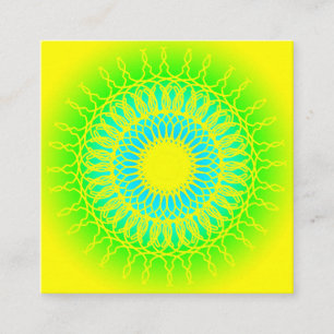 Mandala Quadratische Visitenkarte