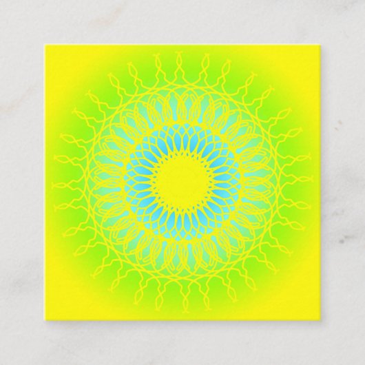 Mandala Quadratische Visitenkarte (Vorderseite)