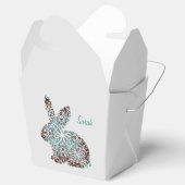 Mandala Rabbit Chocolate and Blues Gift Favor Box Geschenkschachtel (Geöffnet)