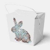 Mandala Rabbit Chocolate and Blues Gift Favor Box Geschenkschachtel (Rückseite)