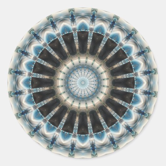 Mandala-Rad der Emotionen Runder Aufkleber (Vorderseite)