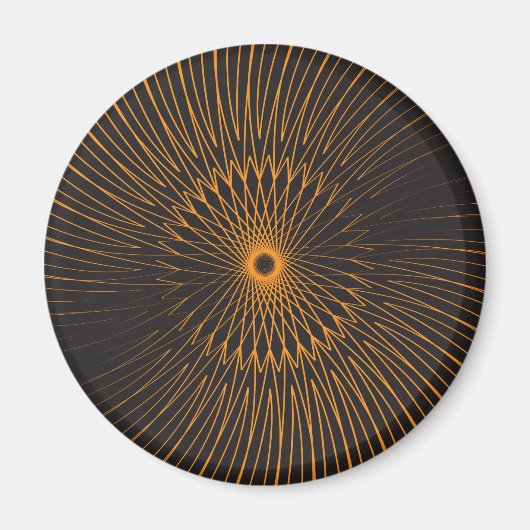 Mandala, Radfahrer 6 Magnet (Vorne)