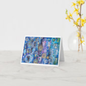 Mandala Rain Note Card Karte (Gelbe Blume)