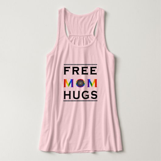 Mandala Rainbow Free Mama Hugs Tank Top (Design Vorderseite)
