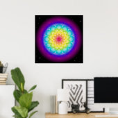 Mandala Rainbow I Poster (Heimbüro)