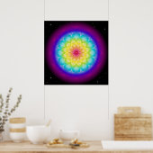 Mandala Rainbow I Poster (Küche)