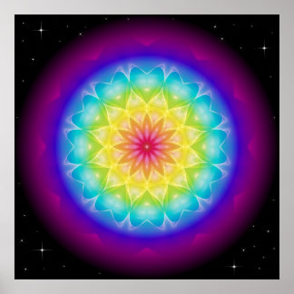Mandala Rainbow I Poster