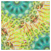 Mandala Rays Yellow Green + Ihre Ideen Stoff (Muster)