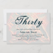 Mandala Red, Black, Brown Yoga Meditation Geburtst Einladung (Vorderseite)