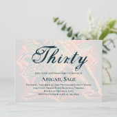 Mandala Red, Black, Brown Yoga Meditation Geburtst Einladung (Stehend Vorderseite)