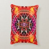 Mandala Red Decorative Dekokissen (Rückseite(Vertikal))
