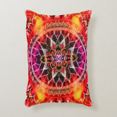 Mandala Red Decorative Dekokissen (Vorderseite(Vertikal))