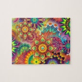 Mandala Regenbogenfarben Puzzle (Horizontal)