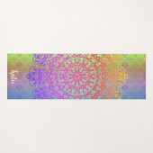Mandala Regenbogenfarben Yogamatte (Vorderseite (Horizontal))