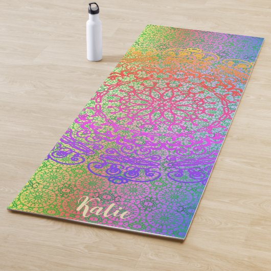 Mandala Regenbogenfarben Yogamatte (Beispiel)