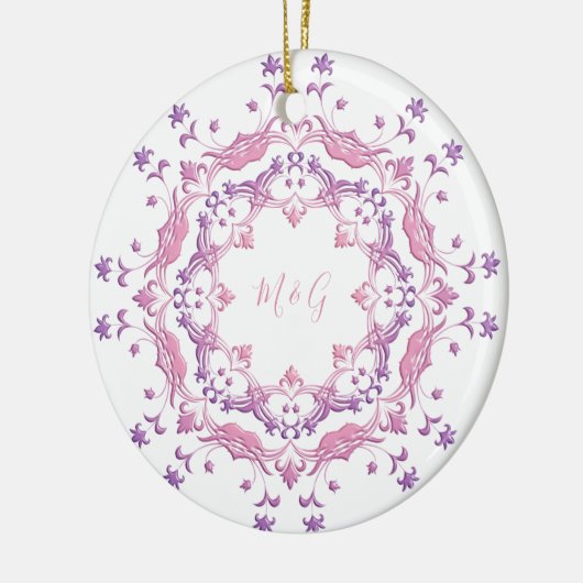 Mandala Retro Keramik Ornament (Links)