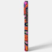 Mandala Retro Orange Hipster Case-Mate iPhone Hülle (Rückseite / Links)