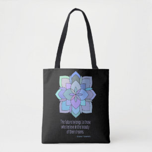 Mandala Roosevelt Beauty Quote Tote Bag Tasche